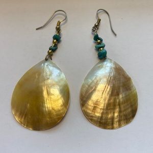 Abalone shell earrings